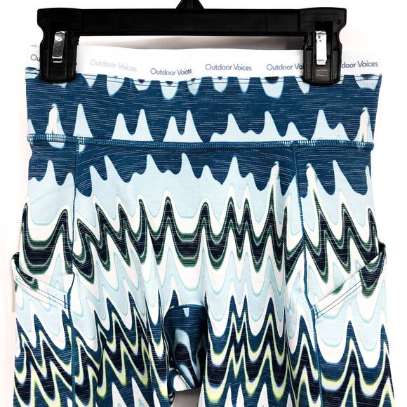 OUTDOOR VOICES Womens 5" Thrive Bike Shorts XXS Blue Polar Helios TechSweat NWT - Picture 4 of 8